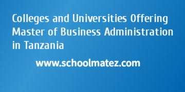 Colleges and Universities Offering Master of Business Administration in Tanzania