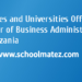 Colleges and Universities Offering Master of Business Administration in Tanzania